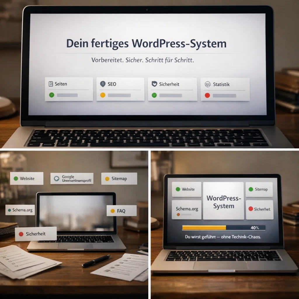 dein fertiges WordPress system für onlin sichtbarkeit